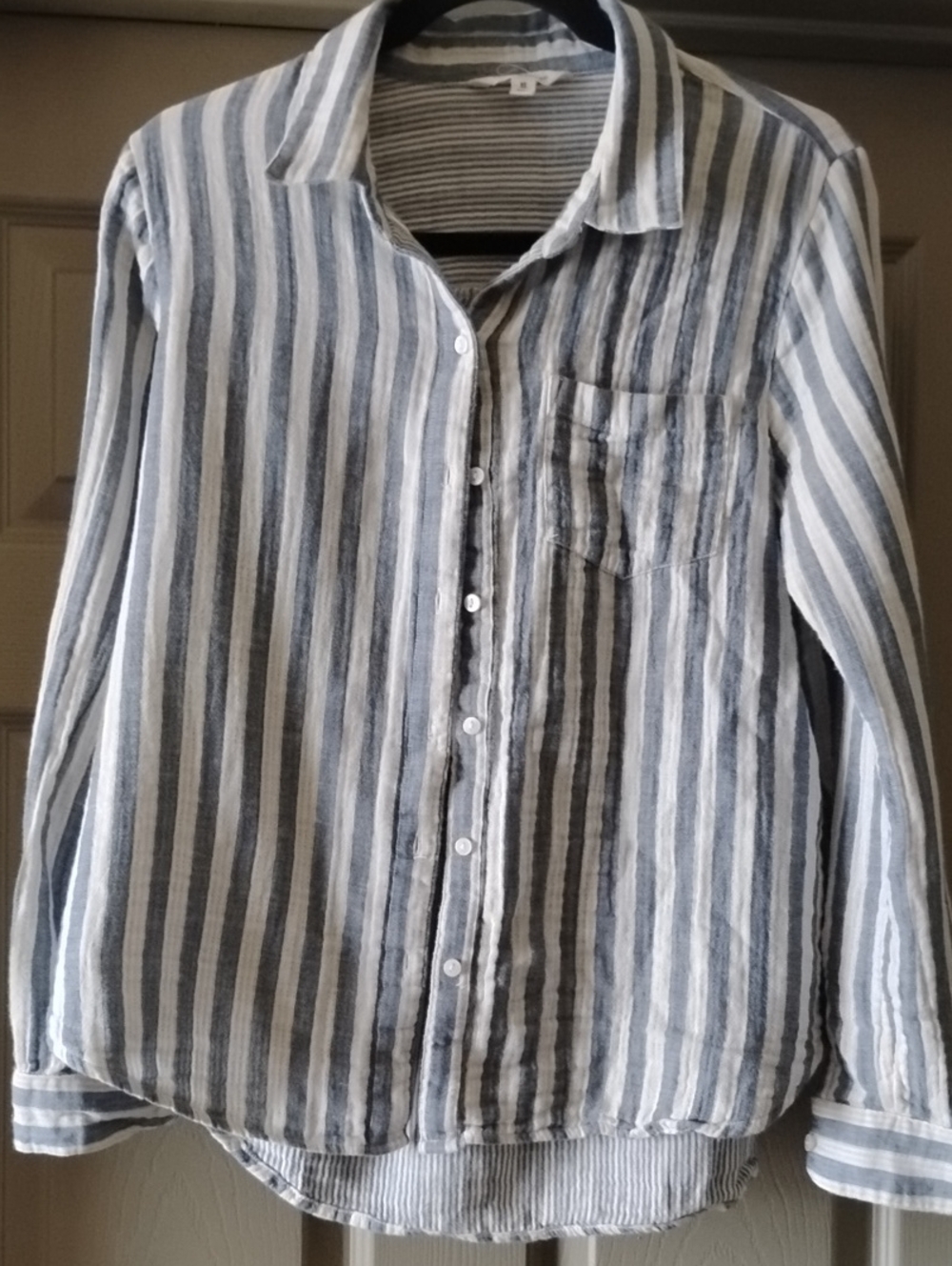 Lucky Brand Blue And White Stripe